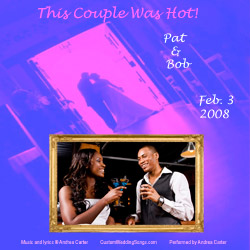 CD cover for original song, This Couple Was Hot, by Andrea Carter
