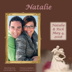 CD cover for Sample Wedding personalized first dance song