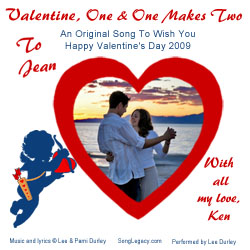 CD cover for original Valentine's Day song
