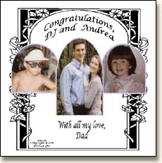 Customized CD cover for groom's father's toast to his son