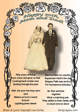 50th anniversary song lyrics page 1