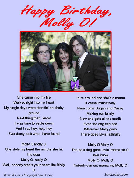 Happy Birthday Song Lyrics. Customized 50th irthday song
