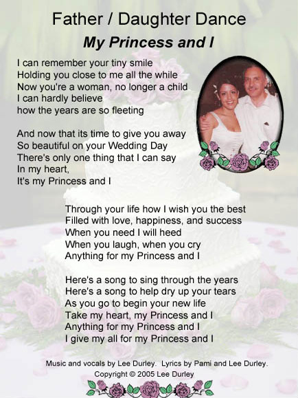 Song Legacy Sample Wedding Lyric Sheet
