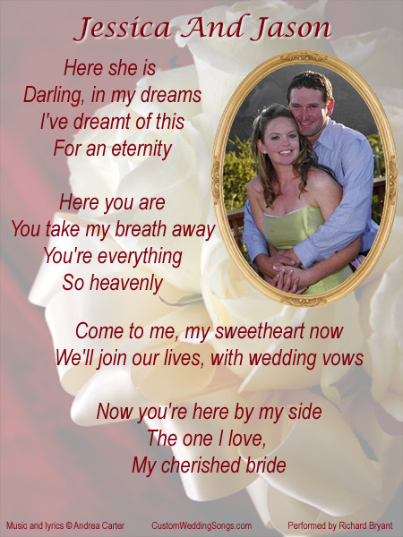 Lyric Sheet and CD Cover LSG Wedding Bouquet