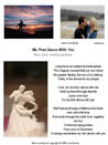 Click to see enlarged wedding first dance lyric sheet