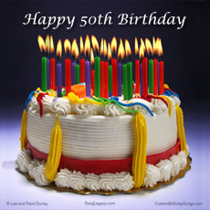 CD cover for original fiftieth birthday song