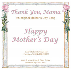 CD cover for original Mother's Day song