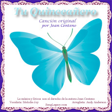 La cubierta del CD para la canción original Tu Quinceanero
