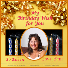 Customized birthday song CD cover