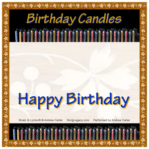 CD cover for original birthday song for a man or woman