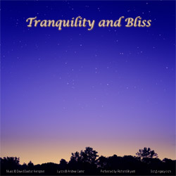 Starry Sky at Dusk with song title and credits