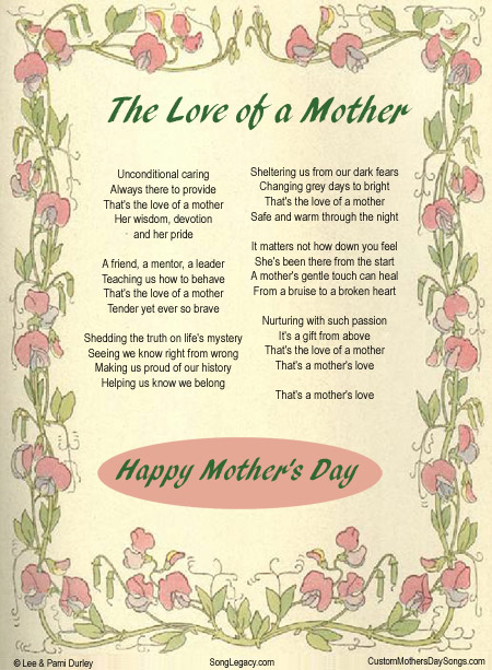 For You, Mom - Original Mother's Day song from Song Legacy